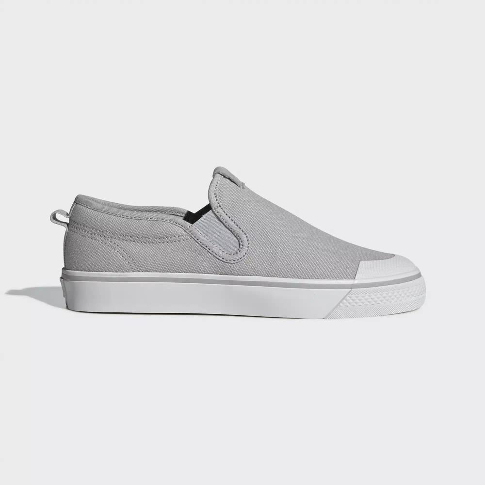 Adidas Nizza Slip-on Tenis Grises Para Mujer (MX-24819)